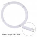 Uxcell Pneumatic Ptfe Air Tubing Kit With M8 G1 8 Push To Connect Fittings For Hose Line Pipe 4mm Od 2m White