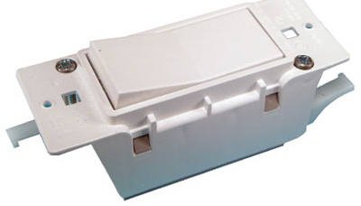 Electrical Switch Wall Plate 1 56 In X 4 25 White E-119c Pack Of 12