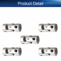 Heyiarbeit 2 3mm To Single Steering Shaft Universal U Joint Coupling Connector 3pcs