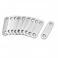 Uxcell Repair Plate 57mmx16mm Flat Fixing Mending Corner Brace Bracket Connector Pack Of 10