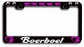 Boerboel Dogs Pets Black Metal License Plate Frame Tag Holder X7 
