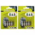 Universal 8pcs Set Car Auto Tire Pressure Monitor Valve Stem Caps Cover Sensor Indicator Alert Tyre Air Gauge Warning Device