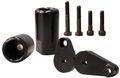 Yana Shiki A4415ab Anodized Black Frame Slider Set For Kawasaki Zx 