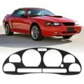 Real Carbon Fiber Gauge Cluster Bezel Overlay For 1999 To 2004d Mustang New Edge For V6 Gt Cobra Svt V8 Coupe And Convertible 