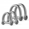 Stainless Steel Key Rings With Screw Shackle 304 Metal Keychain Ring For Car Keys Fob 1 In And 2 3 D Shape Men 4 Piece Set 