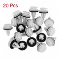 X Autohaux 20pcs Plastic White Retainer Clips For Bmw E46 E90 F30 X5 X3 E60 51418224768