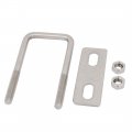 Uxcell 4pcs M6 30mm Inner Width 304 Stainless Steel Square U Bolt W Hex Nut Plate