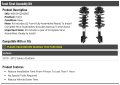 Front Strut And Coil Spring Assembly Kit For 2010-2012 Subaru Outback Excludes Manual Transmission