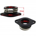 Tc-motor Carb Intake Adapter Boot Rubber Pipe Flange For Zs1p62yml-2 Zongshen 190cc 2v Z190 Pit Dirt Bike