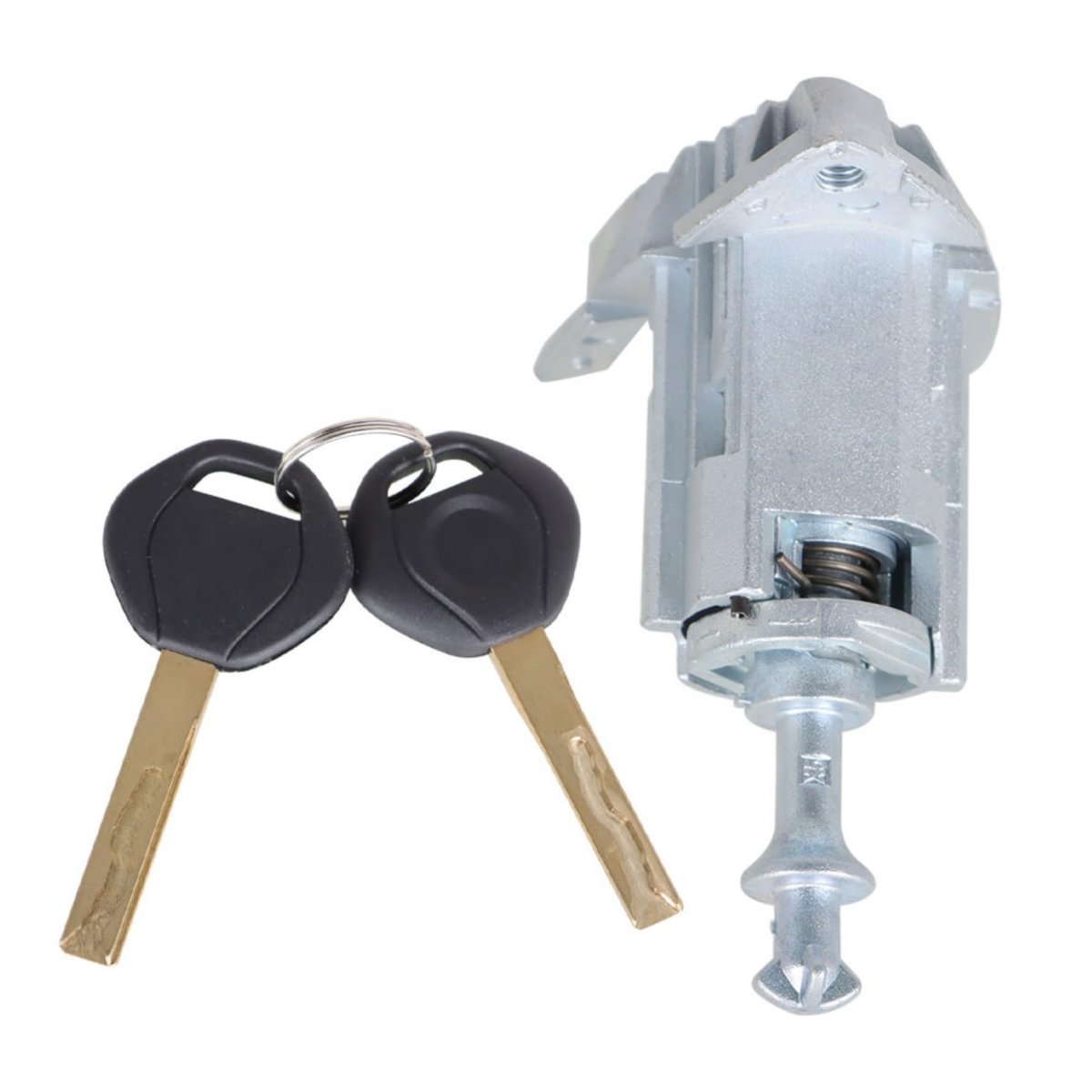 Door Lock Cylinder Barrel Assembly Front Left Driver Side With 2 Keys Replacement For 2000 2006 X5 E53 51217035421