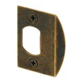 Mp2233 Standard Latch Strike For Hinged Swinging Doors 1 5 8 In Antique Brass Plated Steel 2 Pack 