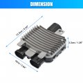 X Autohaux Radiator Cooling Fan Control Module Engine Unit 7t43-8c609-ba For Volvo S60 S80 Xc60 V70 Lincoln Mkxd Edge For Land
