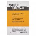 Niche Front Brake Rotor Pad Semi Metallic Kit For Honda Pc800 06455-mje-d02 45105-ml7-405 06455-mje-d01 43351-mm5-010