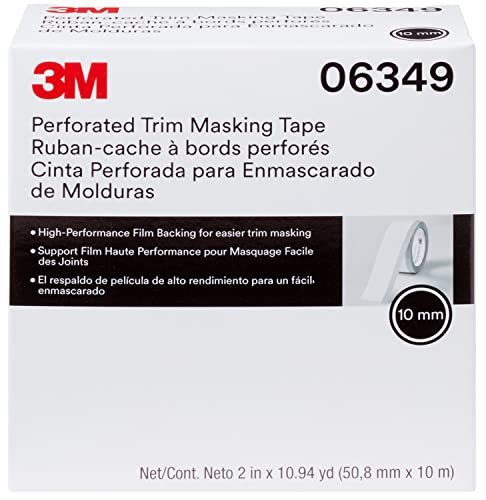 3m Perforated Trim Masking Tape 06349 Molding Paint Protection Lifting Hand Tearing 10 Mm Hard Band 50 8 X M