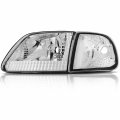 Aintier Headlight Assembly 1997-2002 Ford Expedition 1997-2003 F-150 2004 Heritage 1997-1999 For F-250 Headlamp Replacement