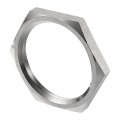5pcs Cast Pipe Fitting Hex Locknut 304 Stainless Steel Lock Nut Npt 1-1 4 Female Thread For Plumbing Fixed Water Broom And 