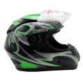 X-pro Adult Motorcycle Full Face Helmet Dot Approved Medium Green