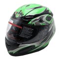 X-pro Adult Motorcycle Full Face Helmet Dot Approved Medium Green