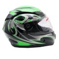 X-pro Adult Motorcycle Full Face Helmet Dot Approved Medium Green