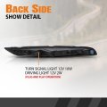 Front Right Bumper Led Daytime Run Light Lamp Pc Pp Black
