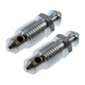 Wheel Cylinder Bleeder Screws For Ford F 150 2000 20 2002 2003 Silver Alloy Steel Hex Head 8 In 1 2 5 3 4 1 Bolt Thread 