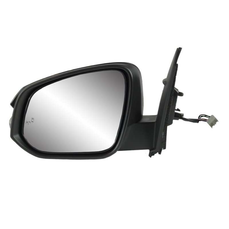Driver Side Mirror For Toyota Rav4 Us Built Textured Black Ptm Cover Turn Signal Blind Spot Detection Foldaway Heated Power