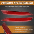 1 Pair Rear Left Right Bumper Reflector Light Cover 6c0945105b 6c0945106b For Vw Polo 2014-2017 Red
