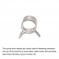 Uxcell 50pcs 8mm Spring Band Type Action Fuel Silicone Vacuum Hose Pipe Clamp Low Pressure Air Clip Nickel Plated