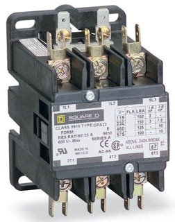 Square D 8910-dpa53v09 Contactor 50 Amp 208-240v