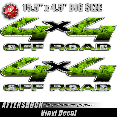 Green Hulk 4x4 Truck Sticker Set Kawasaki
