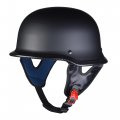 Ahr Motorcycle Helmet German Style Half For Bike Cruiser Scooter Chopper Face Men Women Dot Approved Run-g Matte Black Xs 