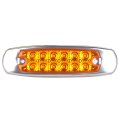 12 Pack Amber Led Side Marker Clearance Lights Universal Waterproof Turn Signal Lamps For Trucks Trailers Rvs And Cars Surface 