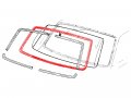 Auto Krafters Compatible Replacement For Back Glass Weatherstrip Window Seal 1966-67 Fairlane Comet Capri Caliente Cyclone