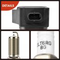 A-premium Set Of 12 Ignition Coil Pack And Iridium Spark Plugs Compatible With Ford F-150 2018-2021 Explorer 2020 Edge