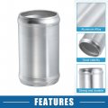 A Absopro Car Adapter Joiner Pipe Universal 45mm 1 77 Od 76mm 2 99 Length Connector Tubing Aluminum Alloy Silver Tone Set Of
