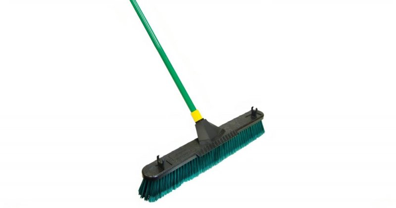 Quickie Bulldozer 24-inch Multi-surface Push Broom With Scraper