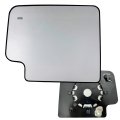 Driver Side Mirror Upper Glass For 2020 2026 Chevrolet Silverado 2500hd 3500hd Gmc Sierra Heated Bsm With Backing Plate 