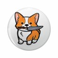 1080 Graphics Corgi Knife Key Chain Double Sided Stainless Steel Keychain 