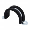 Uxcell M32 Epdm Rubber Lined U Shaped Pipe Tube Strap Clamps Clips Fasteners 2pcs