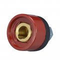 Riverweld Tig Welding Cable Panel Connector-plug And Socket Red Dkz35-50 315amp Dinse Dinze Quick Fitting 