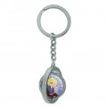 Graphics More Dc Super Hero Girls Supergirl Keychain Spinning Round Chrome Plated Metal