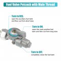 Uxcell Motorcycle Fuel Valve Petcock With Male Thread For Yamaha Rx50 Rd60 Yz80 Dt80 Gt80 Dt100
