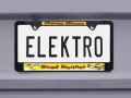 Road Runner Wile E Coyote Black Metal License Plate Frame