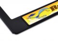 Road Runner Wile E Coyote Black Metal License Plate Frame