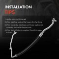 A-premium A C Suction Line Hose Assembly Compatible With Chevrolet City Express 2015-2018 L4 2 0l Compressor To Evap
