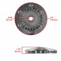 Caltric Stationary Drive Sheave Compatible With Arctic Cat Prowler 700 Hdx Xt Ke Xtx Eps 2012-2017
