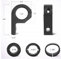 Gift2u Led Light Bar Horizontal Clamp Mounting Kit 0 75a 875a 1 125a Bull Bars Roof Racks Roll Cages For Atv Utv Trucks 2 Pack