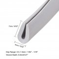 Ta-vigor Rubber Edge Trim U Seal Fits 1 64 16 20ft Length Channel Shape Weather Stripping For Protector