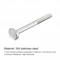 Uxcell T-slot Bolts 1pcs M10x100mm Slot Drop-in Stud Sliding 304 Stainless Steel Shape Screws For T Track