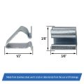 Rv Window Replacement Screen Clips Stainless Steel Spring Bail Retainer Clip Universal Fit 1 2 In 5 8 3 4 50 Pack